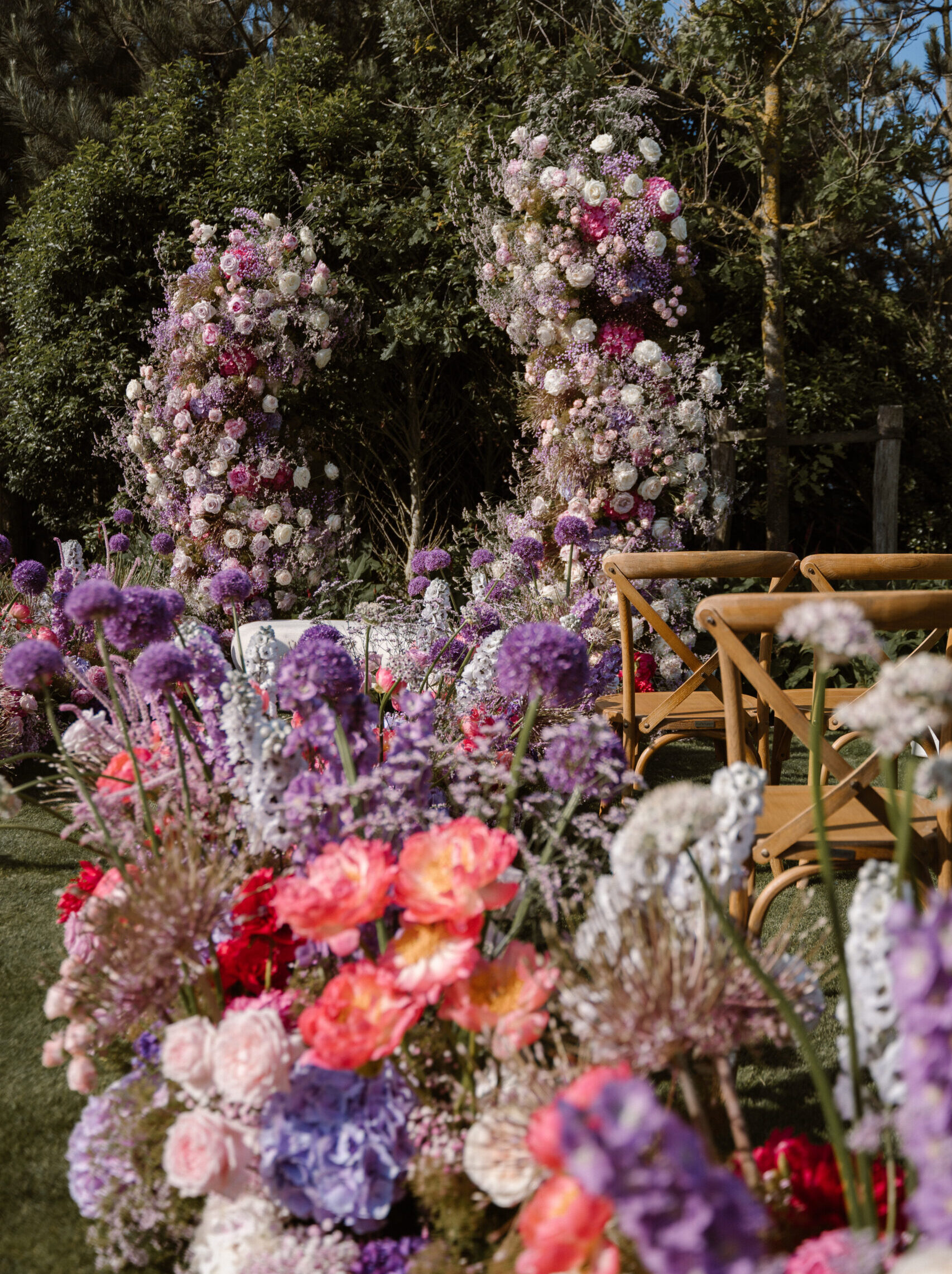 Alliums and delphiniums will make your wedding perfect!